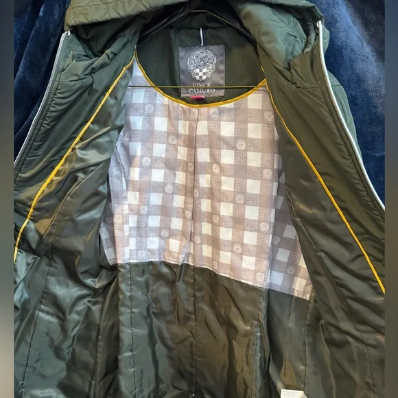 Vince Camuto Olive Quilted Puffer Jacket - Picture 2 of 4